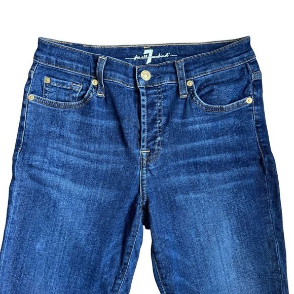 7 For All Mankind Blue Denim Jeans Size 24 - Picture 2 of 9